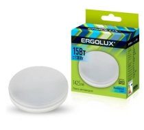 Лампа светодиодная «Ergolux» LED GX53 15W, 130Вт (GX53) 4500К  (1/10/100шт)/14239/890677