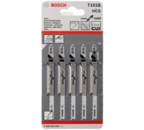 Пилки д/лобзика Bosch 1уп/5шт. Т244D, HCS (дерево, криволинейный пропил) 2608630058