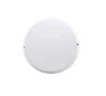 Светильник св/д Ecola ЖКХ 12W 6500K 6K Круг 155x45 с датч. движ. мат. бел. IP65 ДПП DMRD12ELC