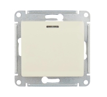 Выключатель 1кл с подсв с/у крем механизм Glossa Schneider Electric GSL000213