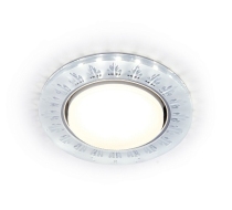 Светильник Ambrella Light G222 GX53+3W CL/FR прозрачный/матовый (LED WIGHT) D120*38