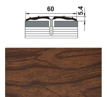 Профиль стыкоперекрывающий ПС 07 (шир-60мм).093 мербау, L-1,35м   Лука