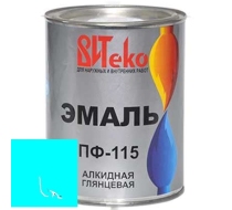 Эмаль ВИТЕКО ПФ-115 бирюза 0.8кг
