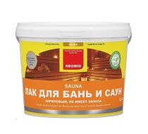 Лак для саун на водной основе NEOMID SAUNA 1л.
