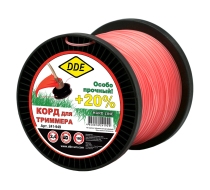 Леска DDE Hard line круг армированный 2.4мм*180м серый/красный 241-949