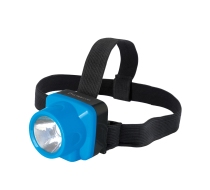 Фонарь электр. светодиод.Ultraflash LED5375 налобный голубой, 2 реж, (1/180шт) /14252/890448