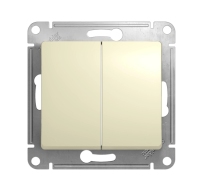 Выключатель 2кл прох с/у крем механизм Glossa Schneider Electric GSL000265
