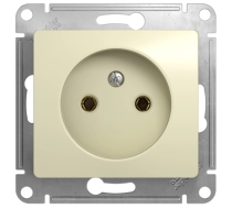 Розетка 1гн без З/К с/у крем механизм 16А Glossa Schneider Electric GSL000241