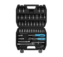 Набор инструментов Elti TS-46M (Серия PROFESSIONAL) сталь CRV, трещетки 72зуба, му5шт