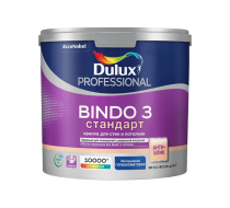 Краска ВД Dulux Professional Bindo 3 для стен и потолков глубокоматовая база BW ( 1л) 5309019