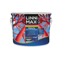 Грунт-эмаль быстросохнущая по ржавчине LINNIMAX RAL 7024 графит-серый шелковисто-матовый 1.6л.