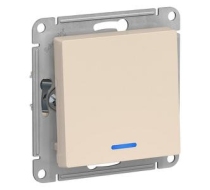 Выключатель 1-кл. механизм ATLAS DESIGN 10А с подсв. с/у беж. SchE ATN000213