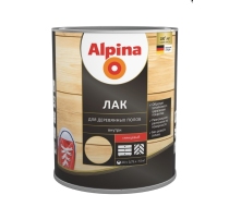Лак Альпина для деревянных полов глянцевый 2.5л.