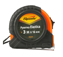 Рулетка Elastica 3мх16мм. обрезиненный корпус /31311/ SPARTA