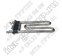 Тэн на стирал. машину ИТА 1900W (прям. с отв. L=185, R15, M130, К2) /46049