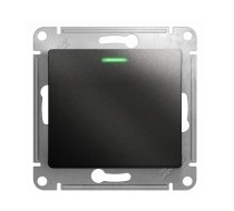 Выключатель 1кл с подсв с/у антрацит механизм Glossa Schneider Electric GSL000713
