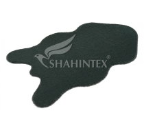 Коврик меховой шкура SHAHINTEX 75х130 изумрудный 03