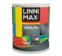 Эмаль алкидная LINNIMAX универсальная белая шелковисто-матовая База 1 0.75л.