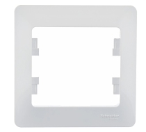 Рамка 1гн белый Glossa Schneider Electric GSL000101