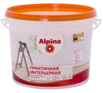 Краска ВД Альпина Практичная интерьерная 8,2кг/ 5,0л.