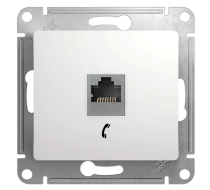 Розетка 1гн ТФ RJ11 с/у белый механизм Glossa Schneider Electric GSL000181T