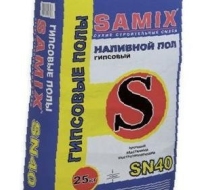 Наливной пол Гипсовый САМИКС SN-40  20кг,  (под./63шт)