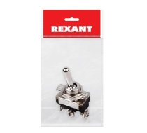 Тумблер 220V 10А (3c) ON-OFF-ON однополюсный Mini REXANT 36-4311