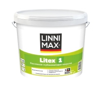 Краска ВД LINNIMAX Litex/Литекс 1 для внутренних работ База 1 9л.