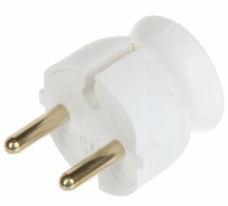 Вилка ультраплоская без З/К белая 16А IP20 LEGRAND 050183