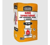 Клей для печной плитки Суффикс ТС-84 жаростойкий, 25кг.