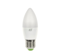 Лампа светодиод 5Вт свеча E27 4000К 450Лм матовая Standard ASD