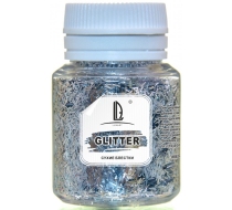 Блестки декоративные Luxart Glitter Серебро Голография палочки 0.2х1.5мм 0.012кг