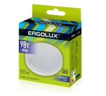 Лампа светодиодная «Ergolux» LED GX53  9W, 80Вт (GX53) 6500К  (1/10/100шт)/14309/891469