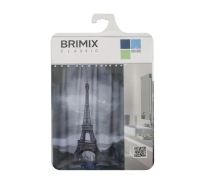 Штора в ванную комнату BRIMIX  фотопечать Париж 02-04