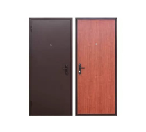 Дверь металлическая Прораб 1 4.5см рустикальный дуб (96х2060L) Металл/Металл