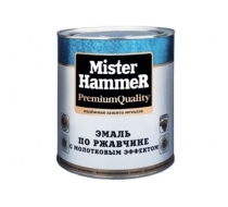 Эмаль молотковый эффект Mister Hammer зеленая 2,5кг  КВИЛ