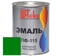 Эмаль ВИТЕКО ПФ-115 зеленая 1.8кг
