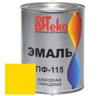 Эмаль ВИТЕКО ПФ-115 желтая 1.8кг