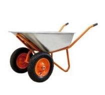 Тачка строительная двухколесная WorkMaster ТФ-110/2 110л/200кг
