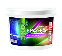 Краска ЭКО фасадная супербелая 3кг.