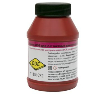 Масло DDE 2-х тактное полусинтетическое 100мл. красное SS-2T-0.1