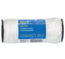 Шнур крученый полипр., 2мм., L-50м (катушка), 38 кгс /93962/ СИБРТЕХ