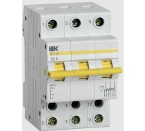 Трехпозиционный переключатель ВРТ-63 3P 50А IEK