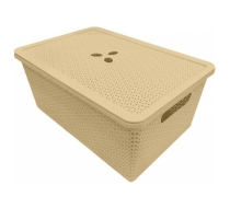 Корзина универсальная с крышкой NATURAL STYLE 15л. BQ4022СЛК 48775