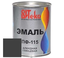 Эмаль ВИТЕКО ПФ-115 серая 0.8кг