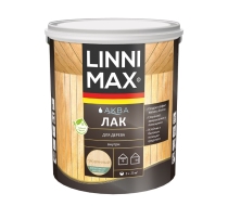 Лак акриловый LINNIMAX Аква Лак для дерева шелковисто-матовый 2.5л.