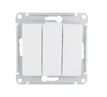 Выключатель 3кл с/у белый механизм Glossa Schneider Electric GSL000131