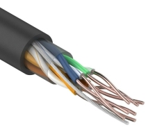 Кабель UTP 4PR 24AWG САТ5e информационный (0,5мм медь) (305м/бухта) REXANT 01-0043