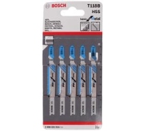Пилки д/лобзика Bosch 1уп/5шт. Т118В, HSS (металл) 2608631014