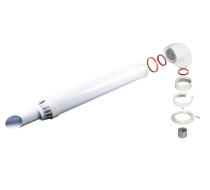 Коаксиальная труба снаконечником 100/60х0,75м. (Navien,Bosch)